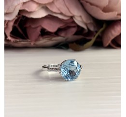 Серебряное кольцо SilverBreeze с натуральным топазом 2042457 18 размер, 18 размер, 18 размер, 18 размер