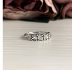 Серебряное кольцо SilverBreeze с натуральными бриллиантом (2043720) 16 размер