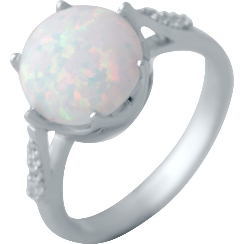 Серебряное кольцо SilverBreeze с опалом 2040736 17.5 размер, 17.5 размер, 17.5 размер, 17.5 размер