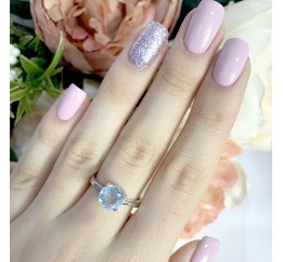 Серебряное кольцо SilverBreeze с натуральным топазом 1077948 17.5 размер, 17.5 размер, 17.5 размер, 17.5 размер