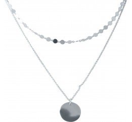 Серебряное колье SilverBreeze без камней (2006077) 450500 размер
