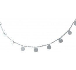 Серебряное колье SilverBreeze без камней (1967027) 450500 размер