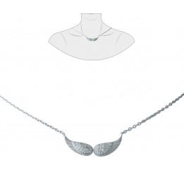 Серебряное колье SilverBreeze с фианитами 1931226 4204500 размер, 420-4500мм размер, 420-4500мм размер, 420-4500мм размер