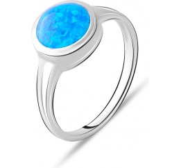 Серебряное кольцо SilverBreeze с опалом 0.775ct (2075028) 17 размер