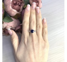 Серебряное кольцо SilverBreeze с натуральным сапфиром 2.61ct 2073123 17.5 размер, 17.5 размер, 17.5 размер, 17.5 размер
