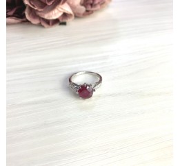 Серебряное кольцо SilverBreeze с натуральным рубином 2.61ct 2073109 17.5 размер, 17.5 размер, 17.5 размер, 17.5 размер