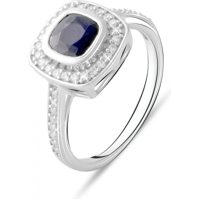 Серебряное кольцо SilverBreeze с натуральным сапфиром 1.64ct (2072898) 17.5 размер