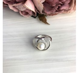 Серебряное кольцо SilverBreeze с натуральным жемчугом барочным 2071396 18.5 размер, 18.5 размер, 18.5 размер, 18.5 размер