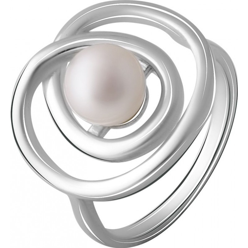 Серебряное кольцо SilverBreeze с натуральным жемчугом барочным (2071396) 18 размер