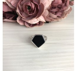 Серебряное кольцо SilverBreeze с натуральным ониксом 2.776ct 2070368 18 размер, 18 размер, 18 размер, 18 размер