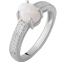 Серебряное кольцо SilverBreeze с опалом 1.753ct 2069195 18 размер, 18 размер, 18 размер, 18 размер