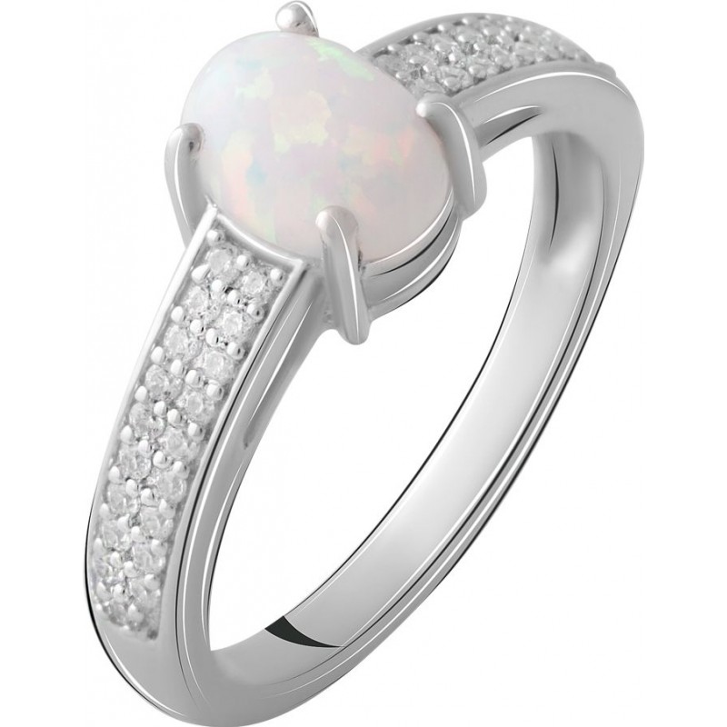 Серебряное кольцо SilverBreeze с опалом 1.753ct (2069195) 18 размер
