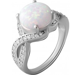 Серебряное кольцо SilverBreeze с опалом 2.123ct 2069157 17.5 размер, 17.5 размер, 17.5 размер, 17.5 размер