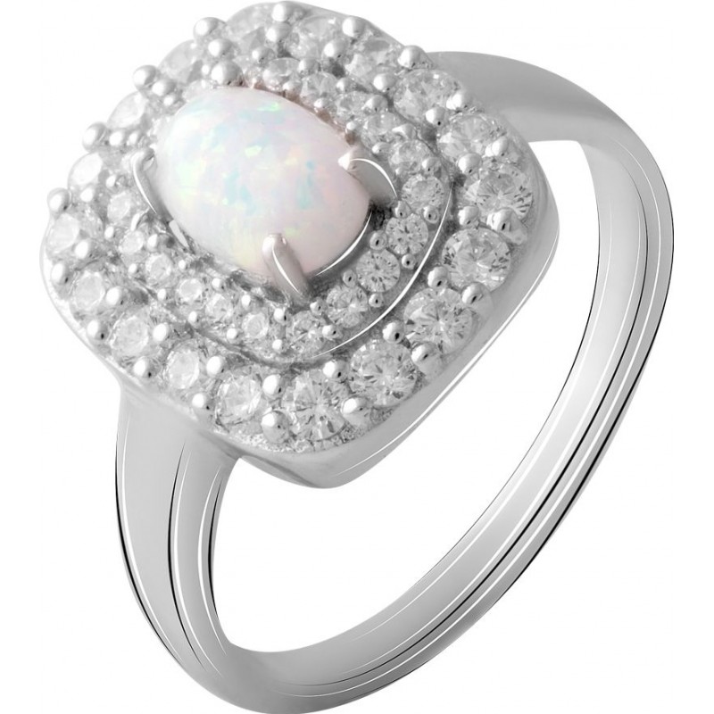 Серебряное кольцо SilverBreeze с опалом (2069140) 17 размер