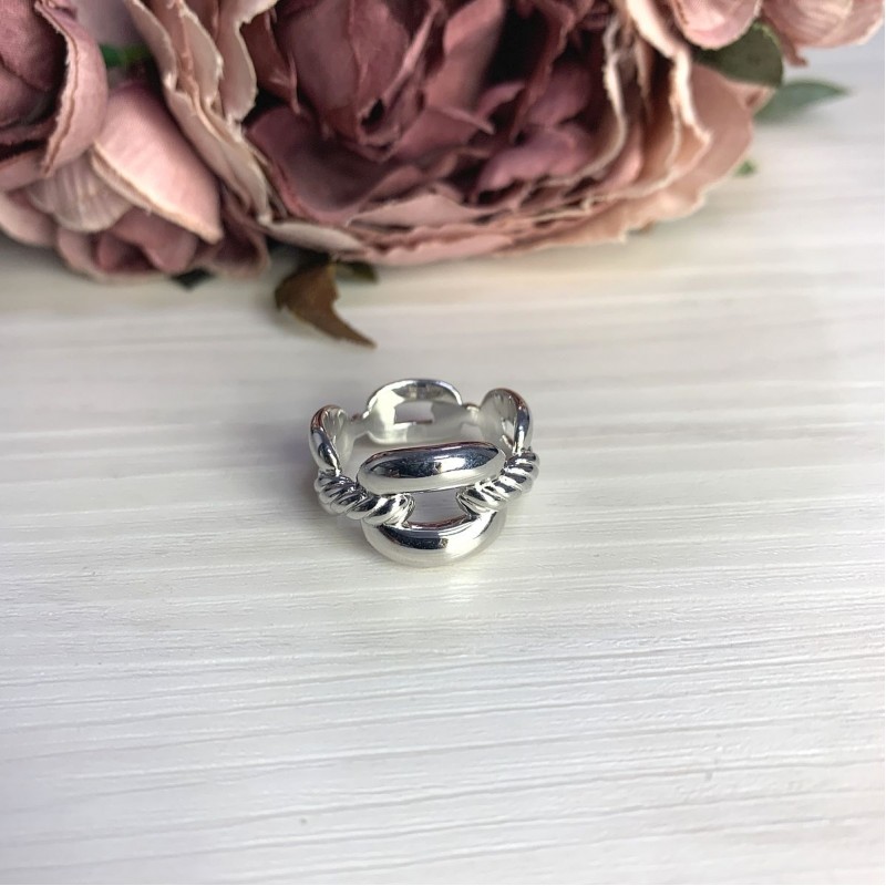 Серебряное кольцо SilverBreeze без камней (2067849) 17.5 размер