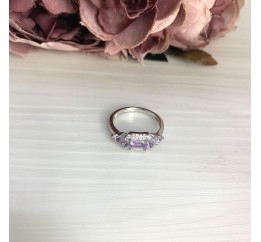 Серебряное кольцо SilverBreeze с натуральным аметистом 1.06ct 2066996 18 размер, 18 размер, 18 размер, 18 размер