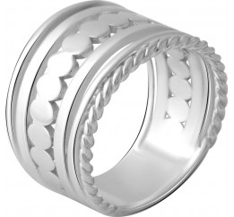 Серебряное кольцо SilverBreeze без камней 2066538 16 размер, 16 размер, 16 размер, 16 размер