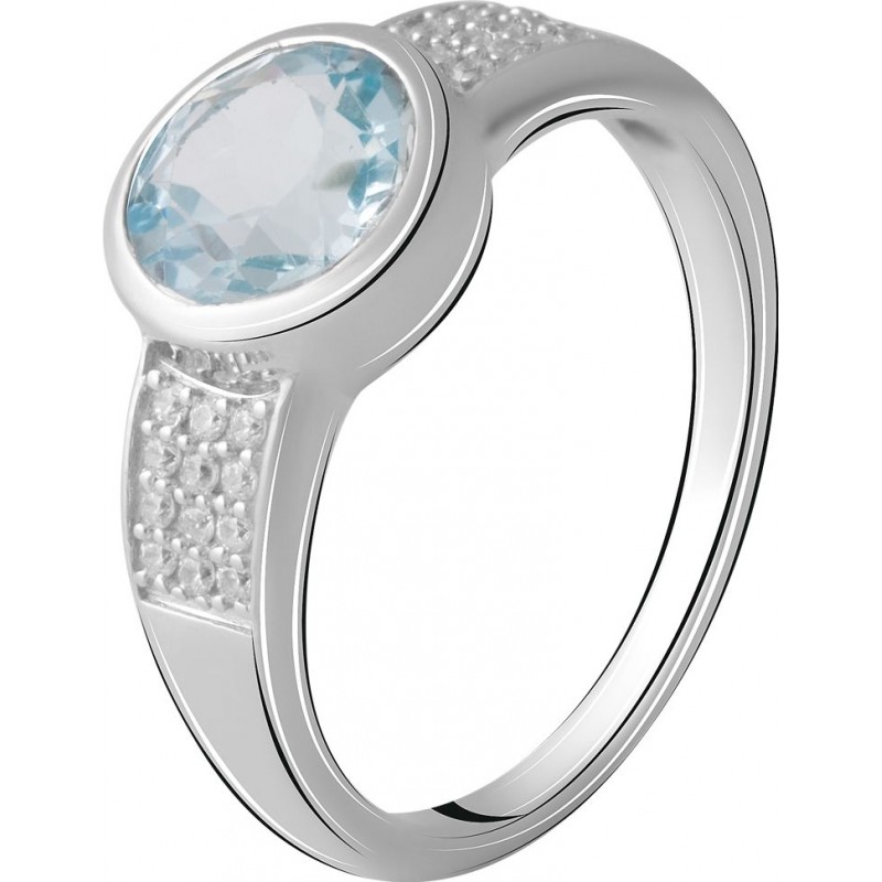 Серебряное кольцо SilverBreeze с натуральным топазом 2.621ct (2065449) 18 размер