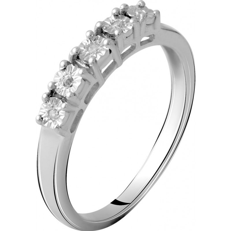 Серебряное кольцо SilverBreeze с натуральными бриллиантом 0.05ct 2064220 18.5 размер, 18.5 размер, 18.5 размер, 18.5 размер