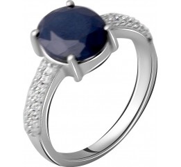 Серебряное кольцо SilverBreeze с натуральным сапфиром 3.552ct 2063261 18.5 размер, 18.5 размер, 18.5 размер, 18.5 размер