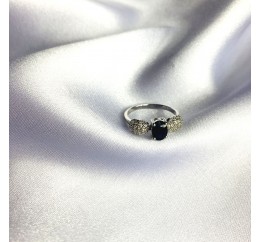 Серебряное кольцо SilverBreeze с натуральным сапфиром 1.615ct 2063148 18 размер, 18 размер, 18 размер, 18 размер