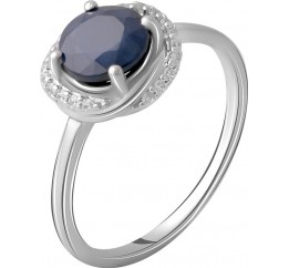 Серебряное кольцо SilverBreeze с натуральным сапфиром 1.878ct 2063087 17 размер, 17 размер, 17 размер, 17 размер