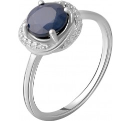 Серебряное кольцо SilverBreeze с натуральным сапфиром 1.878ct (2063087) 17.5 размер