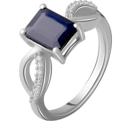 Серебряное кольцо SilverBreeze с натуральным сапфиром 1.964ct 2063049 18 размер, 18 размер, 18 размер, 18 размер