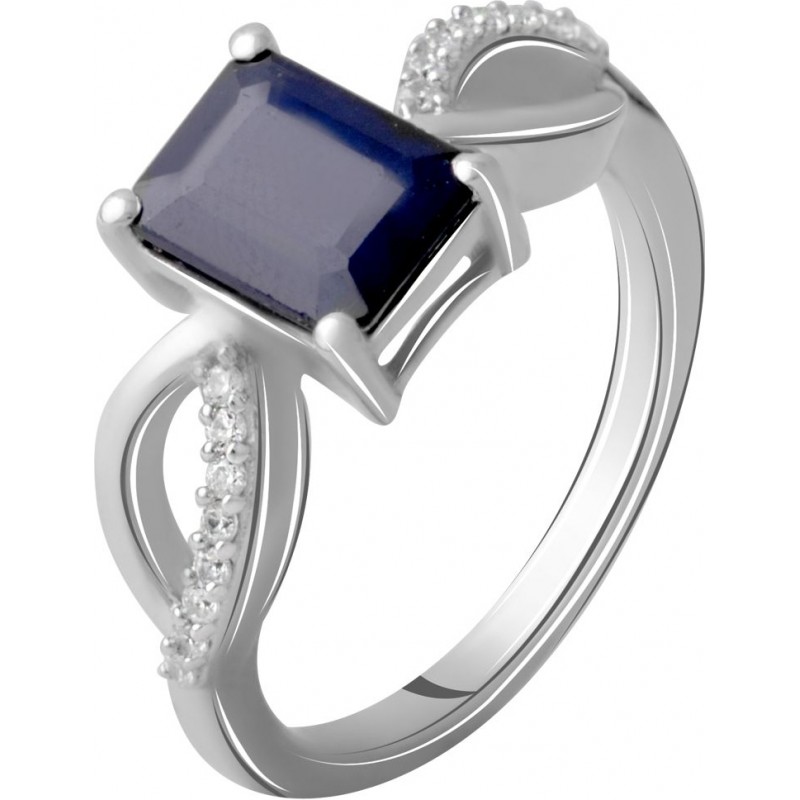 Серебряное кольцо SilverBreeze с натуральным сапфиром 1.964ct (2063049) 18 размер