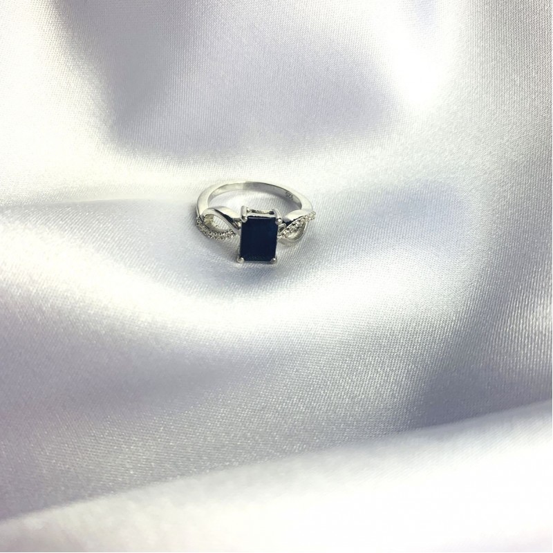Серебряное кольцо SilverBreeze с натуральным сапфиром 1.964ct (2063049) 18 размер
