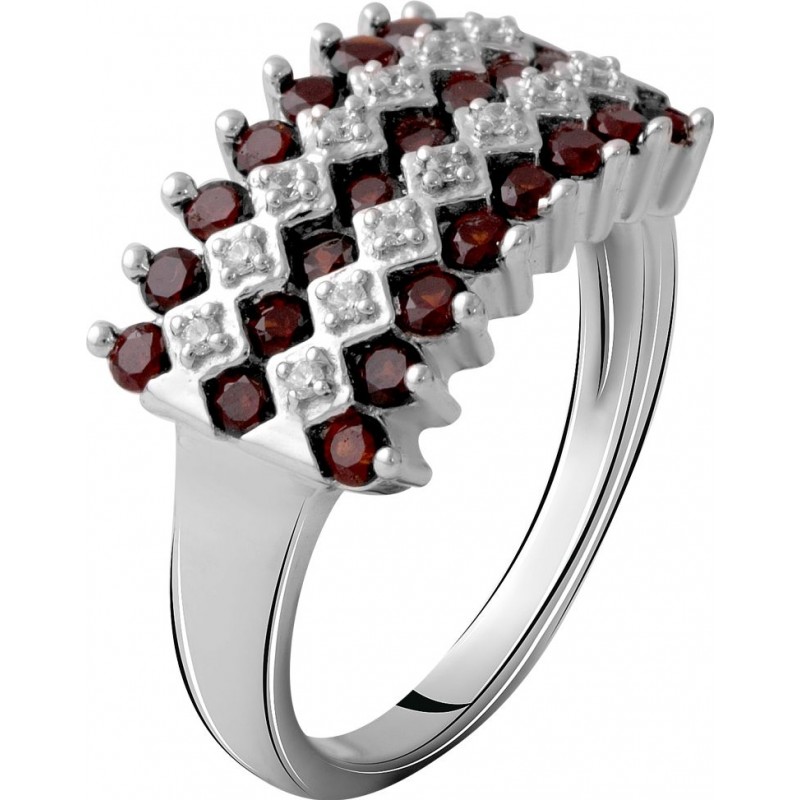 Серебряное кольцо SilverBreeze с натуральным гранатом 1.306ct 2061397 19 размер, 19 размер, 19 размер, 19 размер