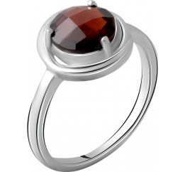 Серебряное кольцо SilverBreeze с натуральным гранатом 2.025ct (2061359) 17.5 размер