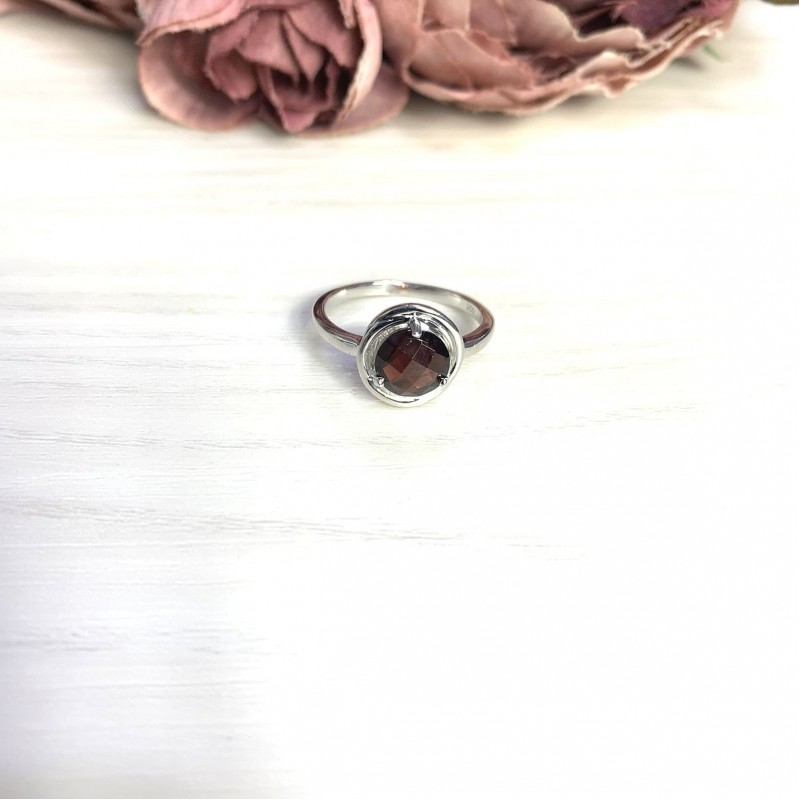 Серебряное кольцо SilverBreeze с натуральным гранатом 2.025ct 2061359 17.5 размер, 17.5 размер, 17.5 размер, 17.5 размер