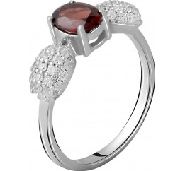 Серебряное кольцо SilverBreeze с натуральным гранатом 1.565ct 2061335 17.5 размер, 17.5 размер, 17.5 размер, 17.5 размер