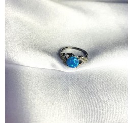 Серебряное кольцо SilverBreeze с опалом 1.096ct (2061021) 17 размер
