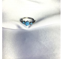 Серебряное кольцо SilverBreeze с опалом 0.733ct (2060963) 19 размер