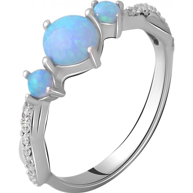 Серебряное кольцо SilverBreeze с опалом 0.733ct 2060963 19 размер, 19 размер, 19 размер, 19 размер