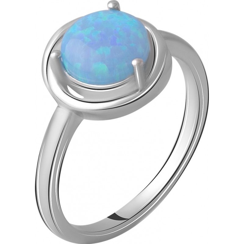 Серебряное кольцо SilverBreeze с опалом 0.899ct (2060727) 18.5 размер