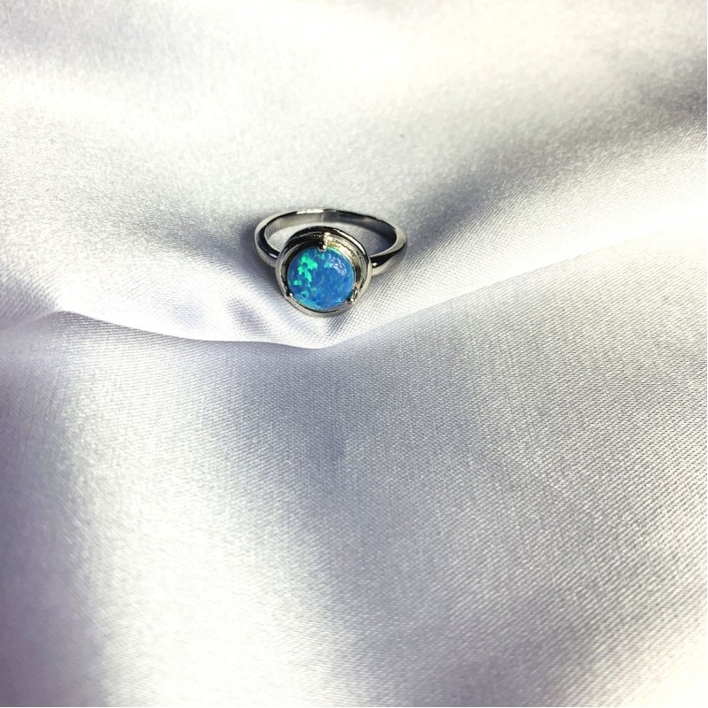 Серебряное кольцо SilverBreeze с опалом 0.899ct 2060727 18.5 размер, 18.5 размер, 18.5 размер, 18.5 размер