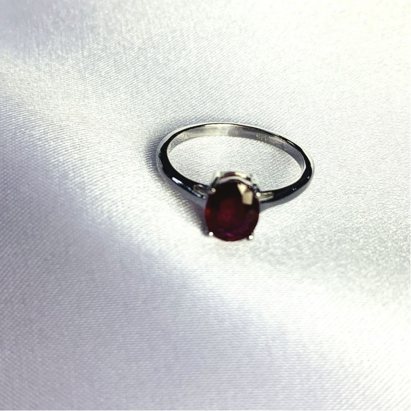 Серебряное кольцо SilverBreeze с натуральным рубином 1.756ct 2060178 17.5 размер, 17.5 размер, 17.5 размер, 17.5 размер