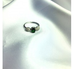 Серебряное кольцо SilverBreeze с изумрудом nano 1.265ct 2059776 18.5 размер, 18.5 размер, 18.5 размер, 18.5 размер