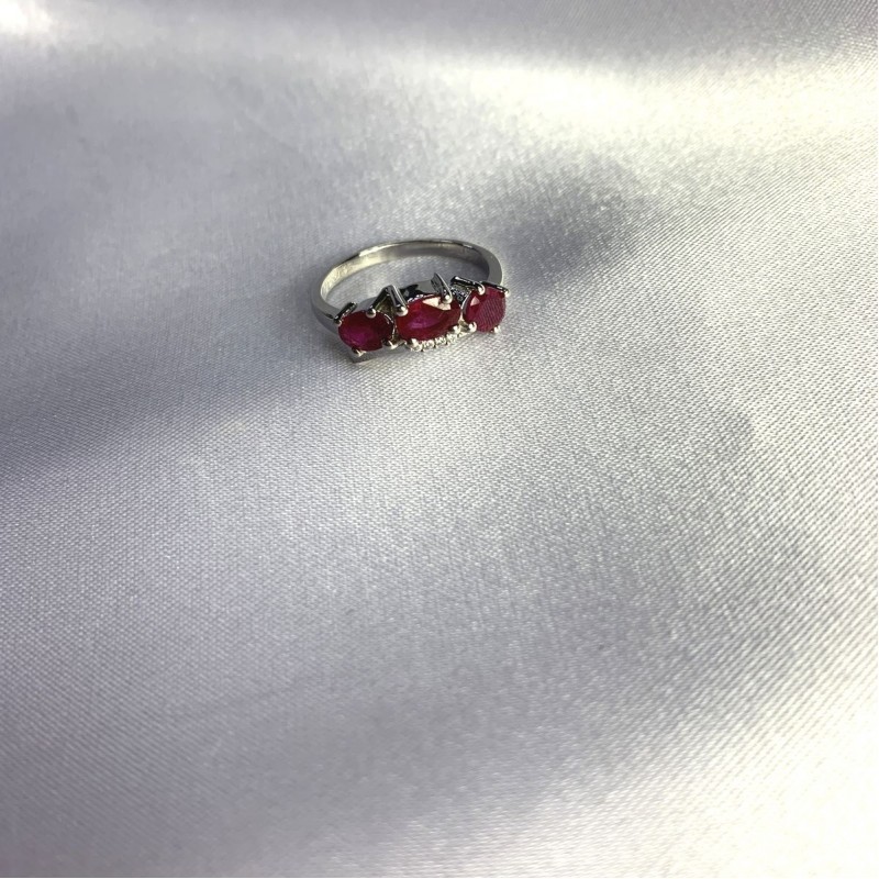 Серебряное кольцо SilverBreeze с натуральным рубином 2.144ct 2057987 18 размер, 18 размер, 18 размер, 18 размер