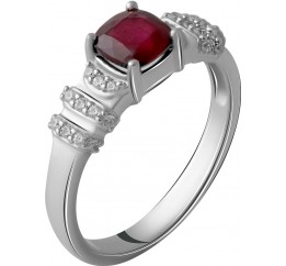 Серебряное кольцо SilverBreeze с натуральным рубином 1.692ct 2057796 18.5 размер, 18.5 размер, 18.5 размер, 18.5 размер