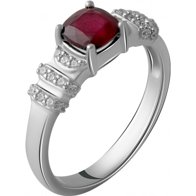 Серебряное кольцо SilverBreeze с натуральным рубином 1.692ct (2057796) 18.5 размер