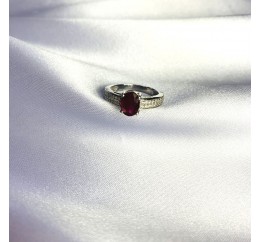 Серебряное кольцо SilverBreeze с натуральным рубином 2.068ct (2057673) 17.5 размер