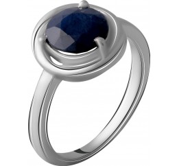 Серебряное кольцо SilverBreeze с натуральным сапфиром 2.267ct 2057529 17.5 размер, 17.5 размер, 17.5 размер, 17.5 размер