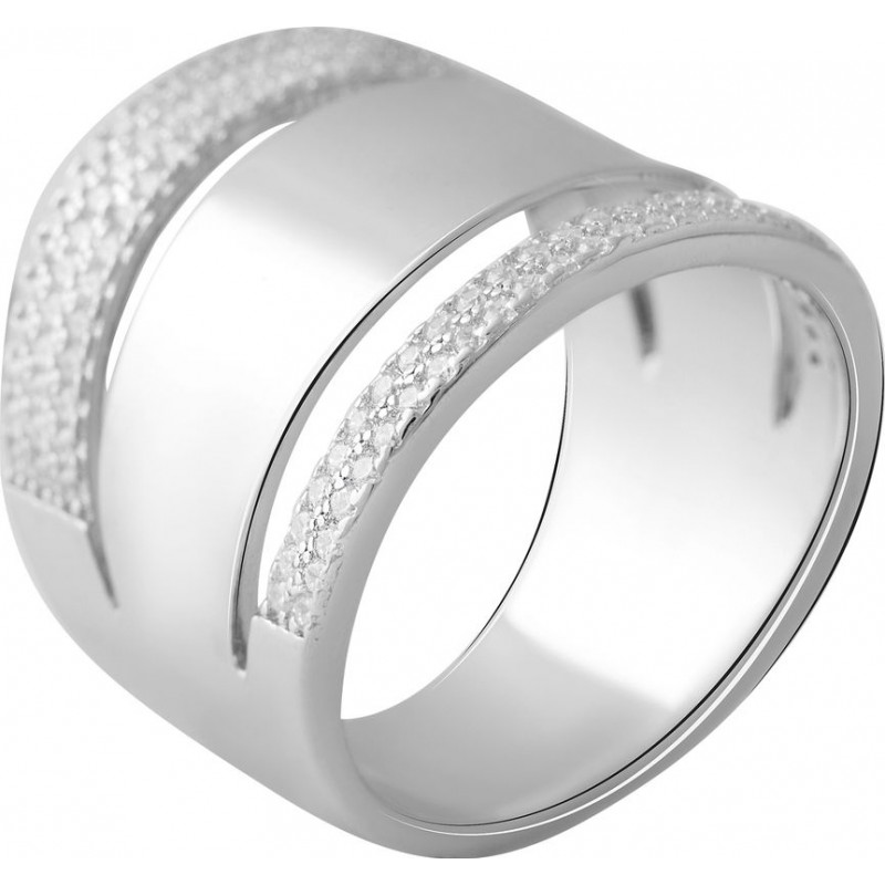 Серебряное кольцо SilverBreeze с фианитами (2056706) 16.5 размер
