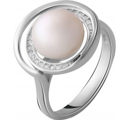 Серебряное кольцо SilverBreeze с натуральным жемчугом 2055433 16.5 размер, 16.5 размер, 16.5 размер, 16.5 размер