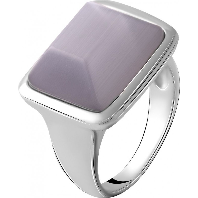 Серебряное кольцо SilverBreeze с кошачим глазом (2055020) 17.5 размер