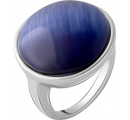 Серебряное кольцо SilverBreeze с кошачим глазом 2054993 17 размер, 17 размер, 17 размер, 17 размер